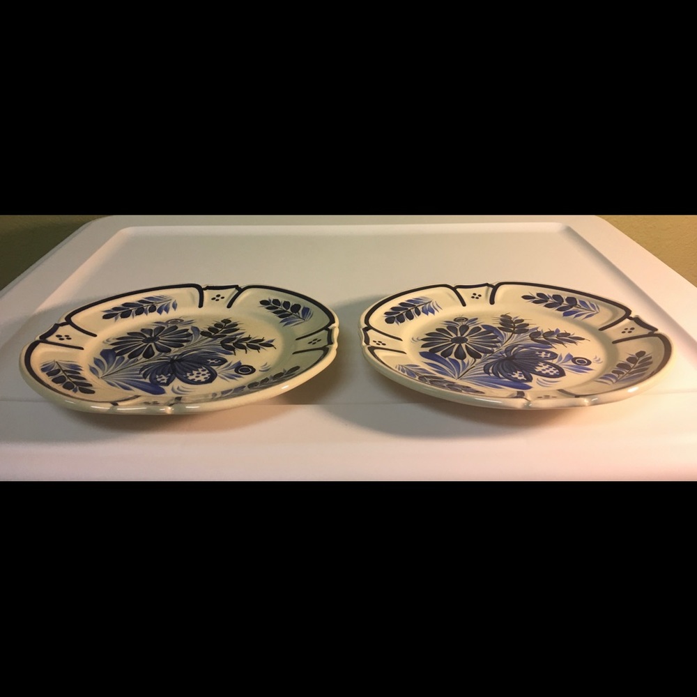 Vintage Quimper Pottery Salad Plates
